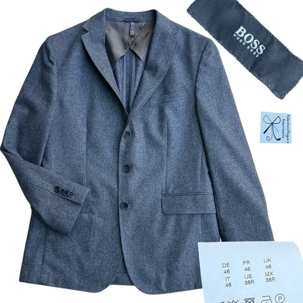 Boss Hugo Boss Wool Blend Blazer Jacket Men's Sz 36R